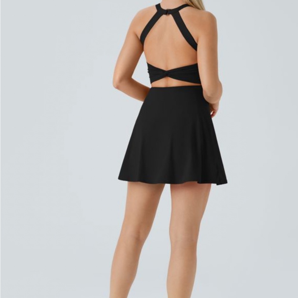 NWOT Halara XL Blackless twisted Active dress XL built in shorts w pockets - Picture 11 of 13